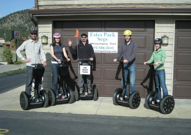 My family modeled for a segway company for a day. I’m the one in the pink helmet.